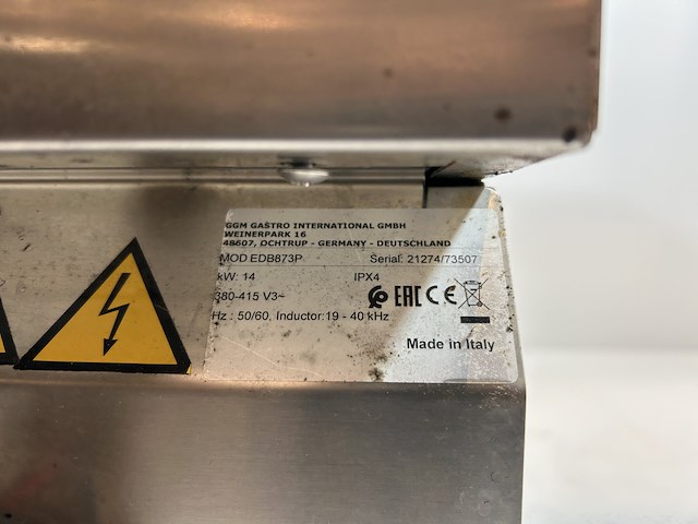 Inductie kookplaat ggmgastro - afbeelding 3 van  4