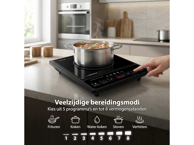 Inductie kookplaat vrijstaand (5x) - afbeelding 8 van  9