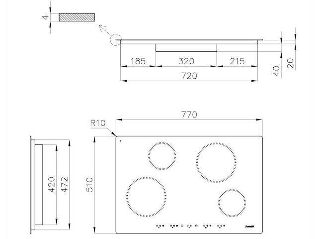 Inductiekookplaat foster induction s1000 7371300 - afbeelding 7 van  8