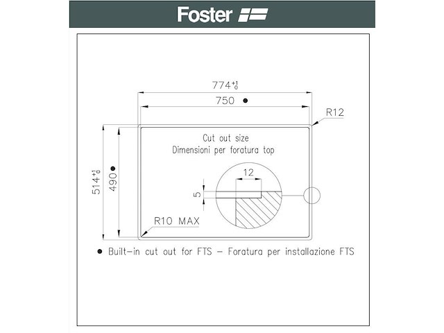 Inductiekookplaat foster induction s1000 7371300 - afbeelding 8 van  8