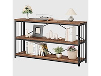 Industrieel consoletafel, rustieke houten banktafel - afbeelding 8 van  8