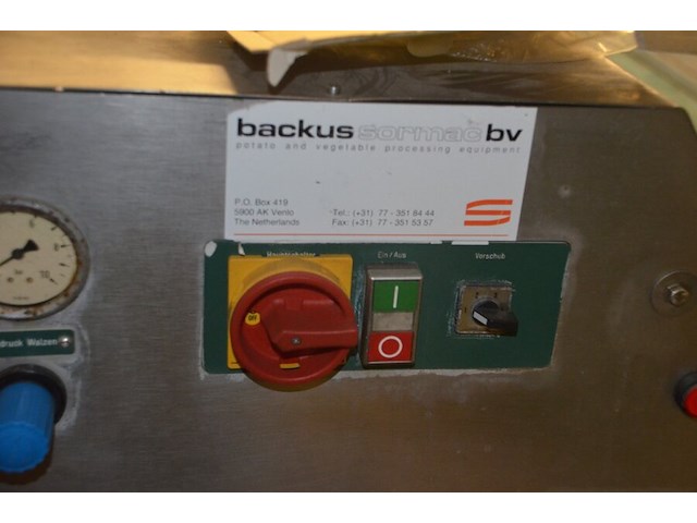 Industrieel inox groentenkuismachine backus - afbeelding 8 van  9