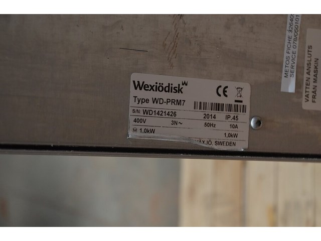 Industrieel inox vaatwas metos wexiodisk type wd-prm7 (niet getest) - afbeelding 8 van  8