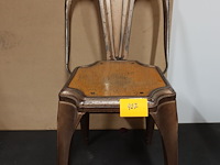 Industrieel-metalen vintage stoel - afbeelding 1 van  8