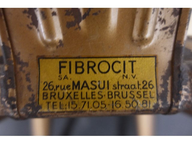 Industrieel-metalen vintage stoel - afbeelding 6 van  8