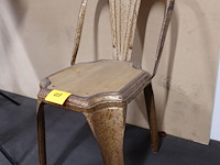 Industrieel-metalen vintage stoel - afbeelding 3 van  8