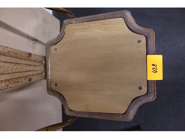 Industrieel-metalen vintage stoel - afbeelding 5 van  8