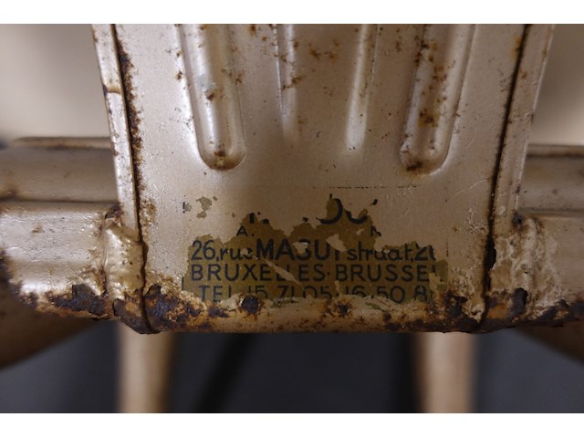 Industrieel-metalen vintage stoel - afbeelding 6 van  8