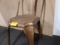 Industrieel-metalen vintage stoel - afbeelding 3 van  8