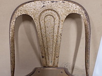 Industrieel-metalen vintage stoel - afbeelding 4 van  8