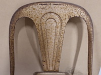 Industrieel-metalen vintage stoel - afbeelding 4 van  7