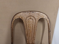 Industrieel-metalen vintage stoel - afbeelding 4 van  8