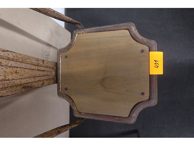 Industrieel-metalen vintage stoel - afbeelding 5 van  8