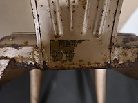 Industrieel-metalen vintage stoel - afbeelding 6 van  8