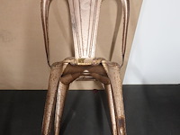 Industrieel-metalen vintage stoel - afbeelding 7 van  8