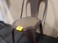 Industrieel-metalen vintage stoel - afbeelding 3 van  8