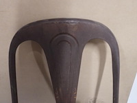 Industrieel-metalen vintage stoel - afbeelding 4 van  8