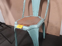Industrieel-metalen vintage stoel - afbeelding 3 van  7