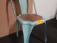 Industrieel-metalen vintage stoel - afbeelding 2 van  7