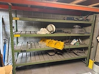 Industrieel rek, planken, palletrekken groen - afbeelding 1 van  4