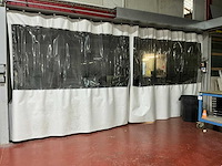 Industrieel transparant gordijn (2x) - afbeelding 1 van  5