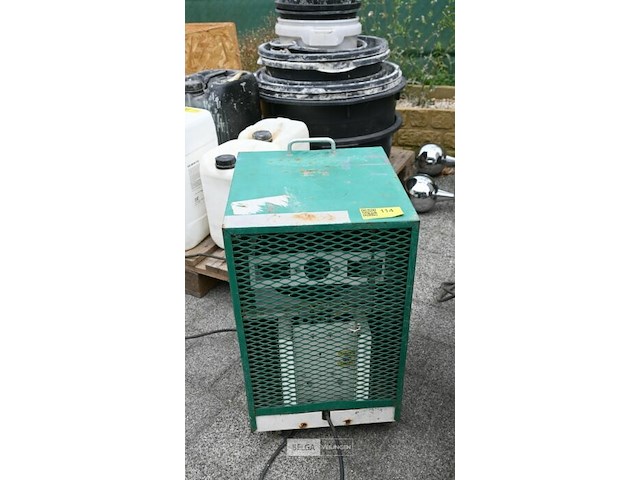 Industriële bouwdroger groen - afbeelding 1 van  2