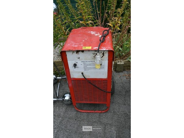 Industriële bouwdroger rood - afbeelding 1 van  1