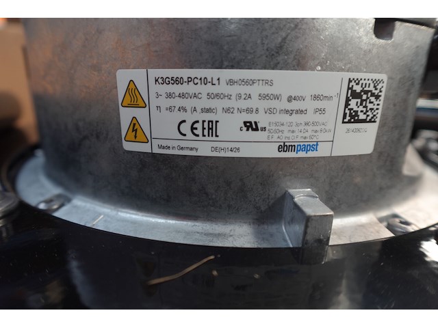Industriële centrifugaalventilator ebm-papst - afbeelding 5 van  5