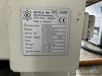 Industriële cnc freesmachine van het merk cyborg, model r-2040-sv-l, bouwjaar 2017. voorzien van een vermogen van 11,5 kw en een 3-fasen aansluiting van 400 v. - afbeelding 5 van  6