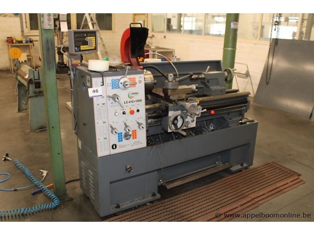Industriële draaibank, crimac, lc 410x1000, met sino sd5c-2v digitale uitlezing, 400v, werking niet gekend - afbeelding 1 van  5