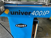 Industriële dubbele afkortzaagmachine pertici univer 400ip, bouwjaar 2006. voorzien van een vermogen van 3,1 kw en een aansluiting van 400 v, 3 fasen. - afbeelding 6 van  7