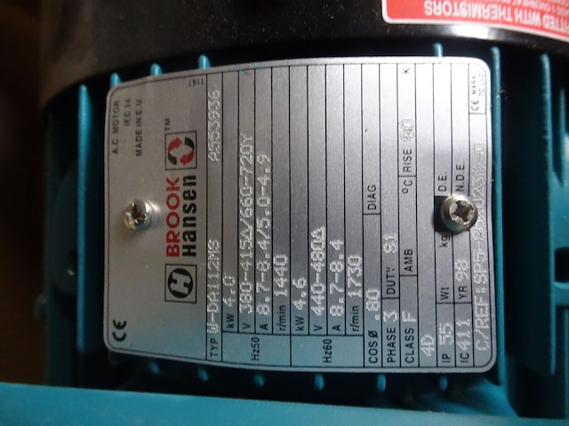 Industriële elektromotor brook hansen - afbeelding 3 van  3