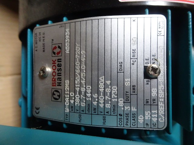 Industriële elektromotor brook hansen - afbeelding 3 van  3