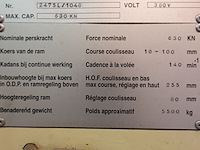 Industriële excenterpers / mechanische ponsmachine lvd - afbeelding 6 van  8