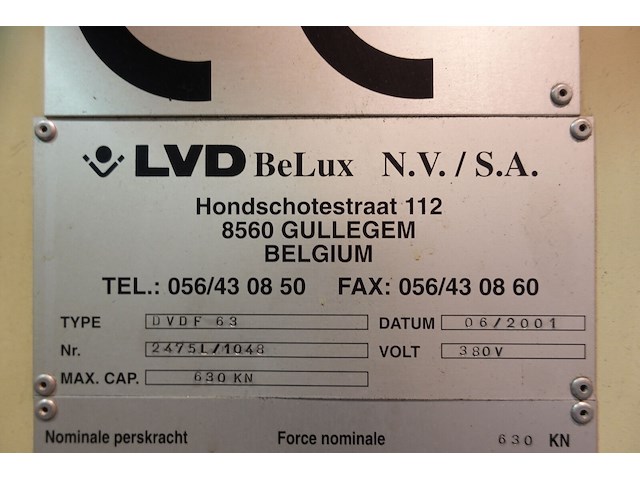 Industriële excenterpers / mechanische ponsmachine lvd - afbeelding 7 van  8