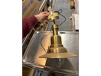Industriële hanglamp goud - afbeelding 1 van  2