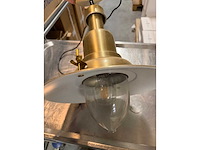 Industriële hanglamp goud - afbeelding 2 van  2