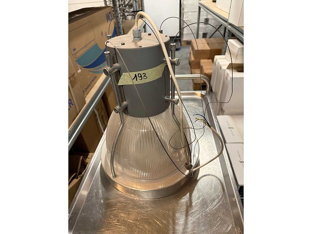 Industriële hanglamp grijs - afbeelding 1 van  1