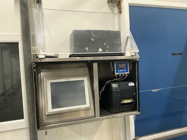 Industriële hangweegschaal met labelprinter - afbeelding 2 van  5