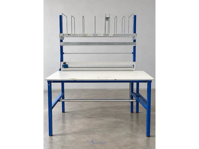 Industriële inpaktafel rajapack met opbouw, dozenverdeler en snijrail - afbeelding 1 van  5