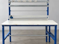 Industriële inpaktafel rajapack met opbouw, dozenverdeler en snijrail