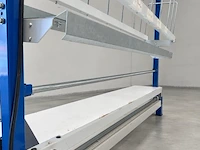 Industriële inpaktafel rajapack met opbouw, dozenverdeler en snijrail - afbeelding 5 van  5