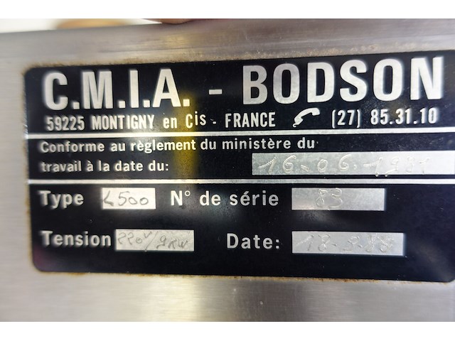 Industriële kookkast c.m.i.a bodson - afbeelding 2 van  11