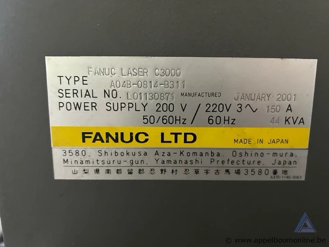 Industriële lasersnijmachine lvd axel 3015, bouwjaar 2001, met een vermogen van 80 kw - afbeelding 8 van  11