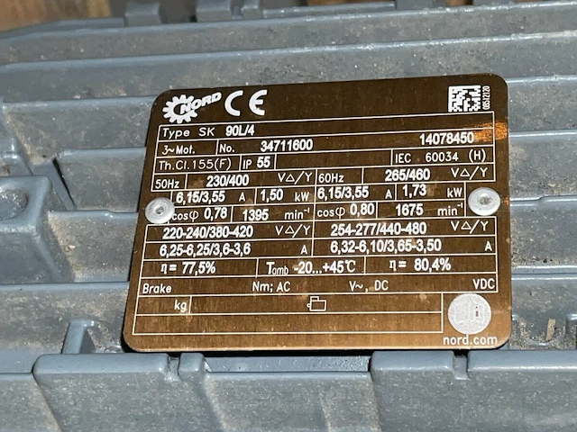Industriële motor reductor - afbeelding 3 van  5