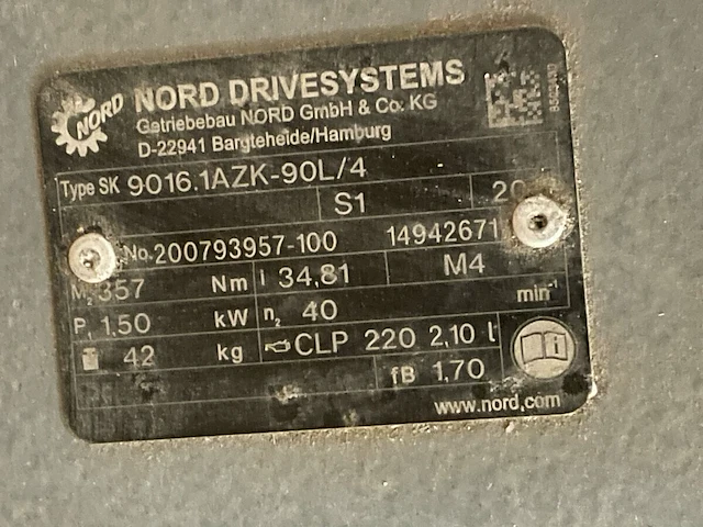 Industriële motor reductor - afbeelding 5 van  5