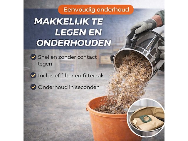 Industriële nat- en droogzuiger 3-in-1 (3x) - afbeelding 4 van  6