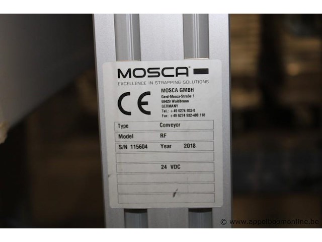 Industriële omsnoeringsmachine, mosca, met rollenbanen, bouwjaar 2018, werking niet gekend - afbeelding 3 van  6