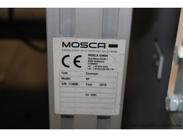 Industriële omsnoeringsmachine, mosca, met rollenbanen, bouwjaar 2018, werking niet gekend - afbeelding 4 van  6