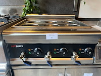 Industriele pastakoker inox met 6 mandjes ggmgastro (7) - afbeelding 2 van  4